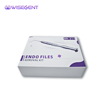 Kit d'extraction de fiches endodontiques Wisedent avec extracteur de fiches dentaires cassées et 3 embouts de travail de tailles différentes pour le traitement des canaux radiculaires