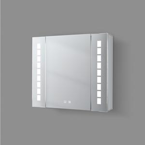 Gabinete <span class=keywords><strong>de</strong></span> Almacenamiento <span class=keywords><strong>de</strong></span> Medicamentos con Espejo Inteligente Iluminado con LED <span class=keywords><strong>de</strong></span> Aleación <span class=keywords><strong>de</strong></span> Aluminio con Espejo y 2 Puertas - Product Image 5