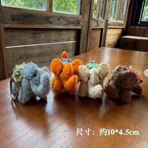 Pendentif en feutre de laine fait à la main, <span class=keywords><strong>accessoire</strong></span> suspendu de conception d'éléphant coloré pour les cadeaux ou souvenirs de <span class=keywords><strong>Noël</strong></span> et du Nouvel An - Product Image 2