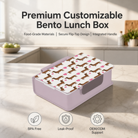 Boîte à lunch bento pour enfants, étanche, isolée, multi-compartiments, avec séparateur amovible, en plastique, pour tout-petits, garçons, filles, école