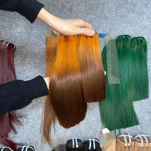 Piano de pelo Remy virgen vietnamita para máquina recta de hueso de color extensiones de cabello de trama doble para pelucas de cabello humano - Product Image 4