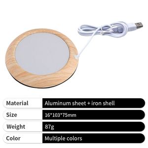Temperature Adjustable Office Home Gift Set Smart Electric Heating Heated coaster Water Cup - Product Image 6