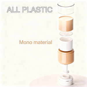 ขวดบีบเปลี่ยนได้สำหรับใส่ผลิตภัณฑ์ทำความสะอาดเครื่องสำอาง ขนาด 50 กรัม ผลิตจากพลาสติกทั้งหมด คุณภาพสูง บรรจุภัณฑ์แบบหมุนได้ - Product Image 6