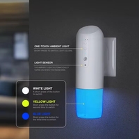 Diffuseur d'Arômes Électrique Automatique Personnalisé pour Prise Murale, Distributeur d'Huiles Essentielles Intelligent Rechargeable, Lumière Ambiante Sans Eau pour Hôtels