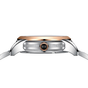 Dual calendar automatic mechanical watch <b>waterproof</b> stainless steel <b>wristwatch</b> business watch men's sports watch - Product Image 2