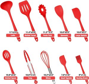 Ensemble d'ustensiles de cuisine en silicone aux designs spéciaux, résistants à la chaleur, outils et gadgets de cuisine - Product Image 3