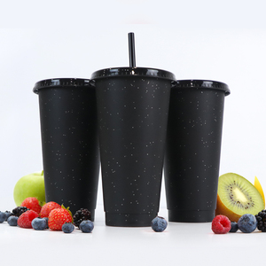 Bicchiere Riutilizzabile Personalizzato da 24oz in Plastica con Glitter, Novità di Tendenza per Bevande Fredde - Product Image 5