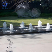 Fontaine musicale dansante mini écologique pour la décoration de jardin et de bassin