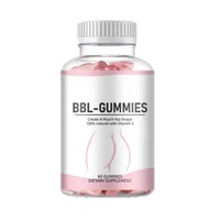 Personnalisation OEM/ODM – Gummies BBL pour Femmes – 60 Comprimés – Pour des Fesses et des Hanches Plus Volumineuses et Sculptées – Soutien Beauté – Sans Gluten – Riches en Protéines