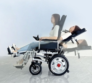Ayuda de movilidad, silla eléctrica motorizada, sillas de ruedas ligeras para transporte de personas mayores, silla de ruedas de playa para ancianos con freno de rampa activo - Product Image 1