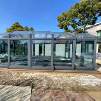 Serre solaire extérieure en aluminium pour solarium en verre haut de gamme
