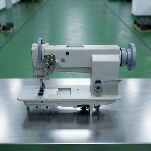 Synchronized Feed Double Needle Lockstitch Heavy Duty Sewing <b>Machine</b> Industrial Motor <b>for</b> Easy Thick Material Placement - Product Image 3