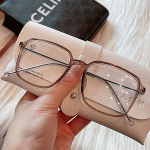 Monturas de Gafas de Titanio 9887, Rectangulares, Diseño Artístico, Ligeras, Unisex, Lentes Asféricas, Lentes Acrílicas - Product Image 2