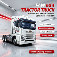 Truk Traktor FAW Jiefang JH6 6X4 Bekas, Tugas Berat, Penggerak Utama untuk Logistik Kontainer, Kargo Curah, dan Pengangkutan Lintas Batas