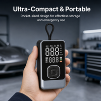 Gonfleur de pneus portable 150 PSI, pompe à air pour voiture avec batterie 4000 mAh, moniteur de pression numérique, arrêt automatique pour véhicules