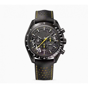Reloj Deportivo Personalizado de Goma, Estilo Retro de Lujo, Totalmente Negro, Cerámico, con Textura de Luna Hueca, Luminoso, Automático, para Hombre, GZ RTS, Pedidos Mixtos al por Mayor - Product Image 2