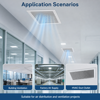 Grilles de ventilation HVAC amovibles en aluminium carré et acier inoxydable pour sous-sols et entrepôts