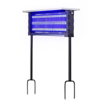 Lampe Solaire Anti-Moustiques et Insectes, Éliminateur de Moustiques IP66, Source Lumineuse LED, Extérieur, Étanche, À Brancher, Piège à Mouches à Élimination Automatique