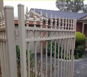 Clôture en acier en gros, panneaux de clôture en métal moderne pour la sécurité domestique, SF2418, clôture décorative - Product Image 3