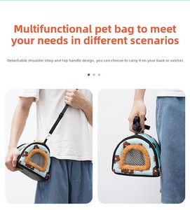 Bolsa de Transporte para Mascotas, Ecológica, Suave, Transpirable, con Forma de Túnel, Capacidad de 5 kg, para Animales Pequeños - Product Image 2