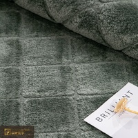 Tapis shaggy de luxe LandScopeTech, 25 mm de hauteur de poils, vert forêt, moelleux, écologique, haute densité, Wilton de Belgique, isolation acoustique