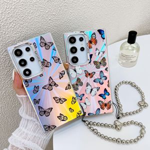 Coque de <span class=keywords><strong>téléphone</strong></span> <span class=keywords><strong>portable</strong></span> antichoc plaquée papillon laser S24Plus A56 avec bracelet, <span class=keywords><strong>pour</strong></span> Samsung S25 Ultra, idéale <span class=keywords><strong>pour</strong></span> l'export. - Product Image 4
