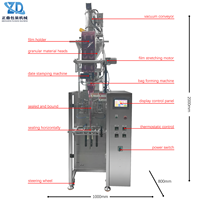 Máquina de Envasado Vertical de Alta Velocidad para Gránulos Pequeños, con Sellado de Tres Lados, Tipo Dientes de Corte Automático, PLC Servo, de Acero Inoxidable