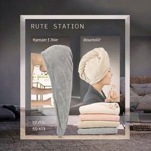Serviette de cheveux pour femme en microfibre ultra-fine, super absorbante et à séchage rapide, idéale pour la maison et le salon de coiffure, vente en gros et personnalisable - Product Image 2