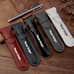 Astuccio Portatile in Pelle PU di Alta Qualità con Coperchio a Ribalta, Logo Inciso, Nuovo Prodotto per Affari, Colore Puro e Semplice, Protettivo - Product Image 2