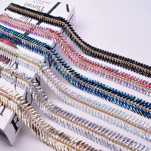 Nouveaux patchs thermocollants en strass 2026 pour costumes de carnaval style caribéen, costumes de <span class=keywords><strong>samba</strong></span>, appliques et garnitures assorties pour robes - Product Image 2