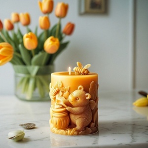 <b>Bear</b> Resin Mold <b>Cute</b> Animal Silicone Candle Mould for Home Decoration Scented Candle Molds - Product Image 4
