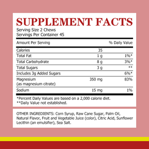 Hot Sale Magnesium Gummy with Magnesium Promotes Nerve Bone Muscle Health Promotes Bone and Muscle Health Gummies - Product Image 2