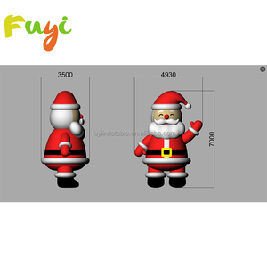 Décoration de Noël <span class=keywords><strong>gonflable</strong></span> de 16 pieds, Père Noël debout, décoration de jardin extérieure, modèle <span class=keywords><strong>gonflable</strong></span> de Père Noël à vendre - Product Image 3