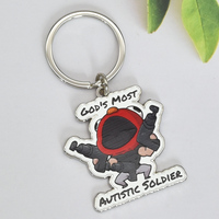 Porte-clés personnalisé en alliage de zinc métallique avec logo gravé, souvenir promotionnel pour cadeau