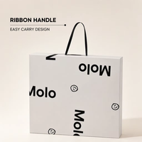 Boîte d'emballage en carton ondulé grand format de luxe, recyclée, pliable, avec logo personnalisé, couleur personnalisée, vernissage, pour chaussettes, vêtements en fourrure, chaussures