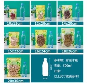 Giấy <span class=keywords><strong>2025</strong></span> đứng lên túi với rõ ràng trong suốt cửa sổ phía trước dây kéo khóa Zip khóa bao bì túi - Product Image 6