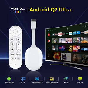 Boîtier <span class=keywords><strong>TV</strong></span> Android 14 Quad Core 2025 MORTAL Q2 ultra avec commande vocale, WIFI6, 8K HDR 10+, Bluetooth 5.X - Product Image 2