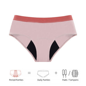 Culottes menstruelles <span class=keywords><strong>pour</strong></span> adolescentes en coton sans PFAS, 4 couches, absorbantes et anti-fuites, culottes menstruelles <span class=keywords><strong>pour</strong></span> adolescentes - Product Image 4