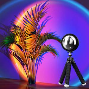 Cheap Popular Romantic Decorative Led Rainbow Sunrise Sunset Atmosphere <b>Projector</b> <b>Light</b> Lamp Home Indoor Living Room Modern ABS - Product Image 1
