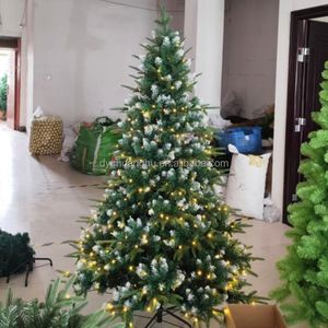 Wholesale 180cm <b>White</b> Tip Five-Fork PE+PVC Luxury Hybrid Automatic <b>Christmas</b> <b>Tree</b> <b>Decoration</b> High Quality Manufacturers Product - Product Image 4