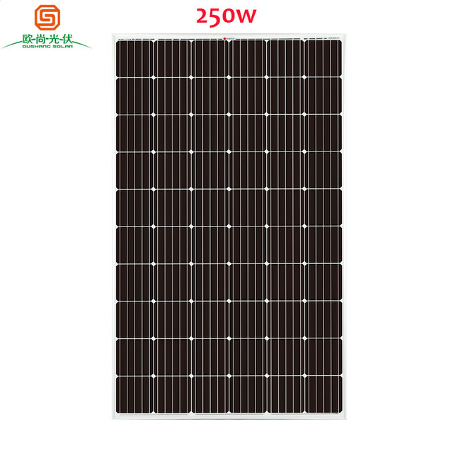 Oushang High-quality Solar Panel 250w Monocrystalline Silicon Customize 270w 280w 60 Solar Panels