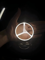 Logo lumineux universel pour Mercedes-Benz, logo brillant pour le capot du moteur E C S GLE G LS