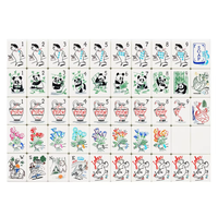 Plateau de Mahjong Moderne Pliable en Acrylique Blanc Luxe, Couche Unique, Effet Cristal Trachbach, Personnalisé pour Fêtes entre Amis