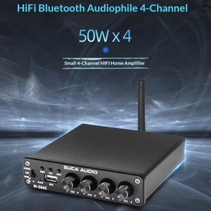 Amplificador de Potencia DAC USB de Alta Fidelidad para Audiófilos, de Aleación de Aluminio, 4.1 Canales, M504C, Diseño de Montaje en Rack 1U - Product Image 2