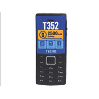 Téléphone Mobile Tecno T352, Téléphone à Fonctions de Base, Prix Bas, Double SIM, Grande Autonomie de Batterie