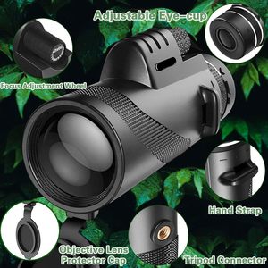 HTM Lente única Bak4 de alta definición 12X50 Zoom de mano al aire libre de visualización/telescopio de caza para actividades recreativas - Product Image 5