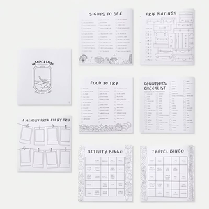 Journal de voyage à écriture fluide, carnet de notes polyvalent avec décor en nœud papillon pour adultes, histoires d'<span class=keywords><strong>aventure</strong></span>, souvenirs - Product Image 2