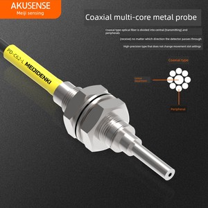 Akusense cảm biến quang học khuếch đại PD-62 PT-62 đầu dò sợi cáp khuếch tán phản xạ chùm M6 trung tính sợi quang cảm biến thăm dò - Product Image 3