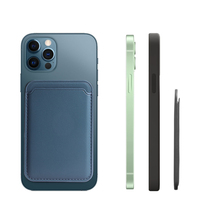 Mini pochette portefeuille en cuir magnétique porte-carte d'identité étui de téléphone pour iPhone 12 13 14 Pro Max