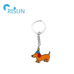 Porte-clés créatif et mignon pour animaux de compagnie, en métal, personnalisé, en forme de <span class=keywords><strong>chien</strong></span> <span class=keywords><strong>saucisse</strong></span>, de chiot, de dachshund, porte-clés en émail, dessin animé, hot-dog, animal - Product Image 5